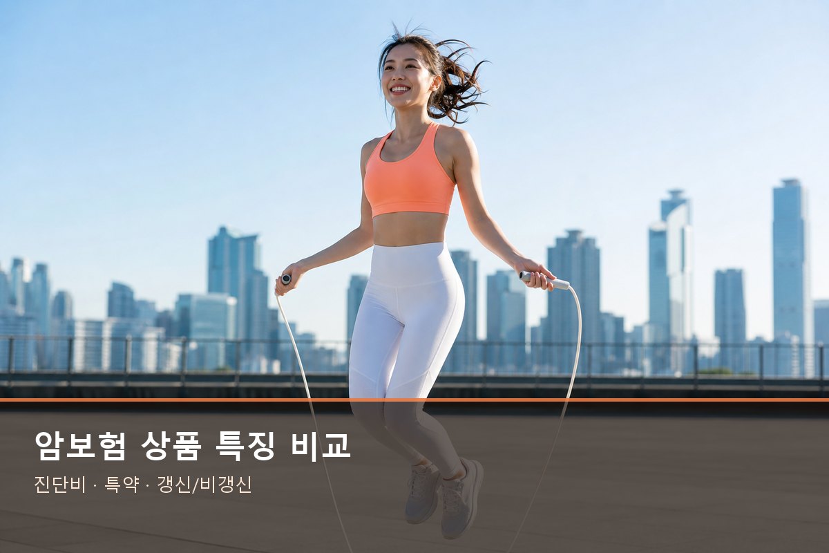 암보험 상품 특징 비교